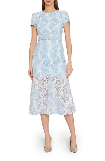 Milly Milly Tahlia Butterfly Lace Midi Dress