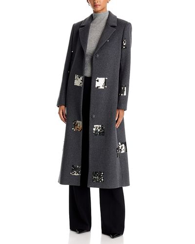 Milly Milly Wanda Sequin Embellished Coat