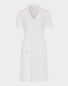 Milly Romy A-Line Rib Knit Mini Dress