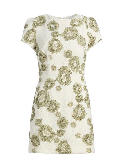Milly Women's Daisy Beaded Embroidered Minidress