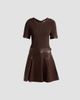 Milly Women's Devyn Mixed-Media A-Line Mini Dress - 1