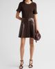Milly Women's Devyn Mixed-Media A-Line Mini Dress - 2