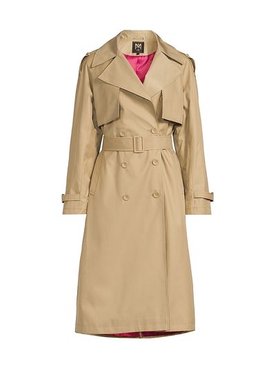 Milly Women's Double-Breasted Belted Trench Coat