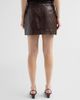 Milly Women's Eliza Belted Faux-Leather Mini Skirt - 3