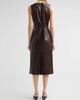 Milly Women's Elsie Faux Leather Midi Dress - 3