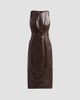 Milly Women's Elsie Faux Leather Midi Dress - 6