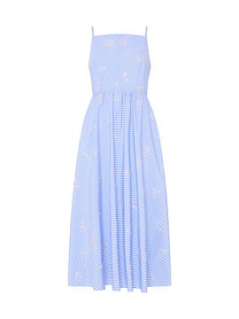 MILLY - Orion Sequin Embellished Linen Dress