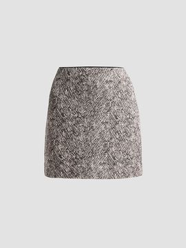 Milly Women's Emily Herringbone Mini Skirt