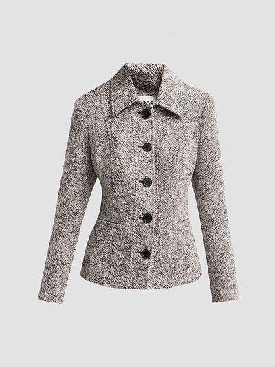 Milly Women's Esme Herringbone Structured Jacket