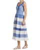 Milly Women's Eyelet-Trim Striped Cotton Midi-Dress - 4