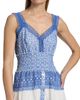 Milly Women's Eyelet-Trim Striped Cotton Midi-Dress - 6