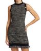Milly Women's Fringe Tweed Sleeveless Minidress - 3