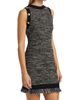 Milly Women's Fringe Tweed Sleeveless Minidress - 4