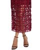 Milly Women's Kait Tile Lace Strapless Midi-Dress - 6