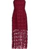 Milly Women's Kait Tile Lace Strapless Midi-Dress - 8