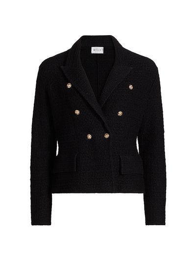 Milly Women's Kimmie Textured Knit Blazer