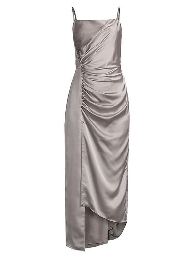 Milly Women's Lilliana Satin Draped Slip Dress