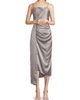 Milly Women's Lilliana Satin Draped Slip Dress - 2
