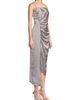 Milly Women's Lilliana Satin Draped Slip Dress - 4