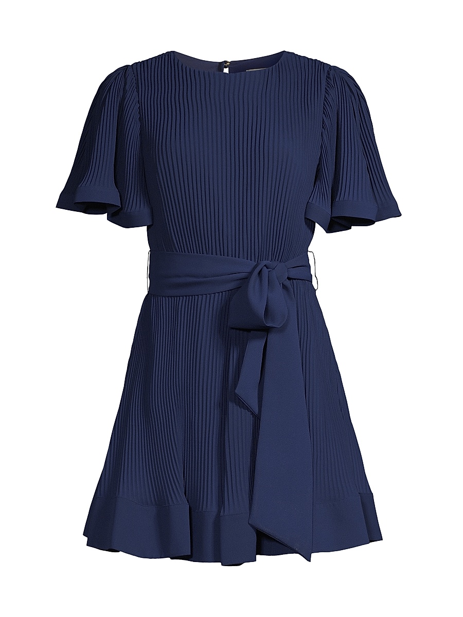 strapless open back dress Milly Haddy Pleated Mini Dress 6 main image 0