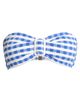 Milly Women's Margot Gingham Bandeau Bikini Top - 1
