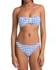 Milly Women's Margot Gingham Bandeau Bikini Top - 3
