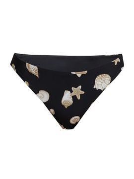 Milly Women's Margot Seashell Print Bikini Bottom