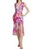 Milly Women's Nanci Petals In Bloom Ruffled Midi-Dress - 2
