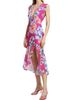Milly Women's Nanci Petals In Bloom Ruffled Midi-Dress - 4