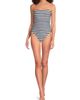 Milly Women's Nautical Striped Bandeau One-Piece Swimsuit - 2