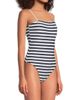 Milly Women's Nautical Striped Bandeau One-Piece Swimsuit - 4