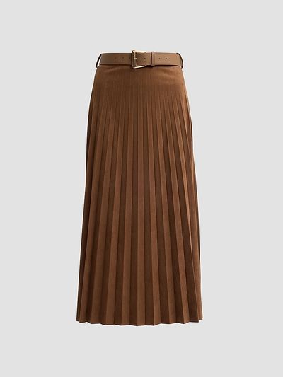 Milly Women's Nayla Pleated Midi Skirt