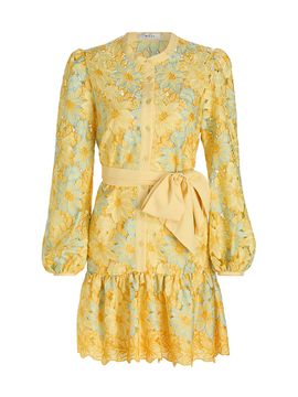 MILLY - Orion Sequin Embellished Linen Dress