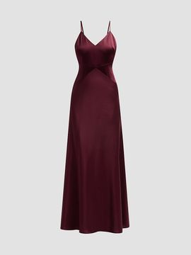 Milly Women's Nyssa Satin Maxi Dress