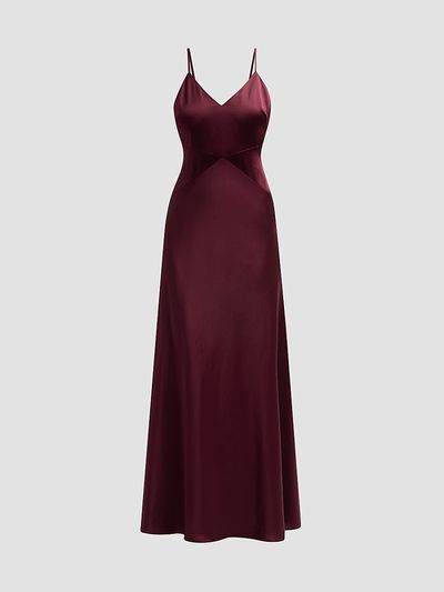 Milly Women's Nyssa Satin Maxi Dress
