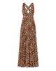 Milly Women's Oria Leopard-Print Pleated Maxi Dress - 1