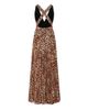 Milly Women's Oria Leopard-Print Pleated Maxi Dress - 2