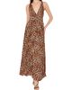 Milly Women's Oria Leopard-Print Pleated Maxi Dress - 3
