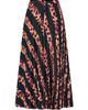 Milly Women's Otha Striped Leopard Pleated Midi-Skirt - 2