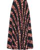 Milly Women's Otha Striped Leopard Pleated Midi-Skirt - 6