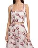 Milly Women's Paige Floral Jacquard Crop Top - 3