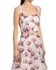 Milly Women's Paige Floral Jacquard Crop Top - 4