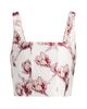 Milly Women's Paige Floral Jacquard Crop Top - 8