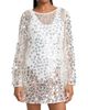 Milly Women's Paillette Sequined Crochet Cover-Up Minidress - 3