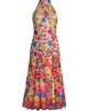 Milly Women's Penelope Floral Embroidered Halter Dress - 7