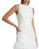Milly Women's Raven Feather-Trim Metallic Tweed Minidress - 6