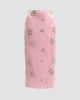 Milly Women's Raylen Floral Sequin-Embellished Satin Midi Skirt - 1