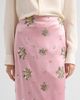 Milly Women's Raylen Floral Sequin-Embellished Satin Midi Skirt - 5