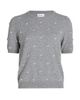Milly Women's Rosalyn Rhinestone-Embellished Short-Sleeve Top - 1