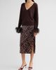 Milly Women's Roxanne Paillette Midi Skirt - 2